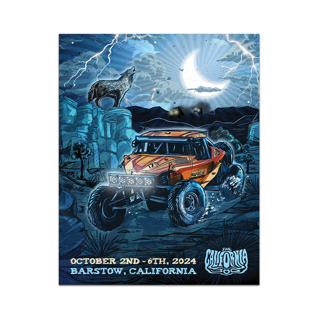 2024 California 300 Triptych Poster Collection
