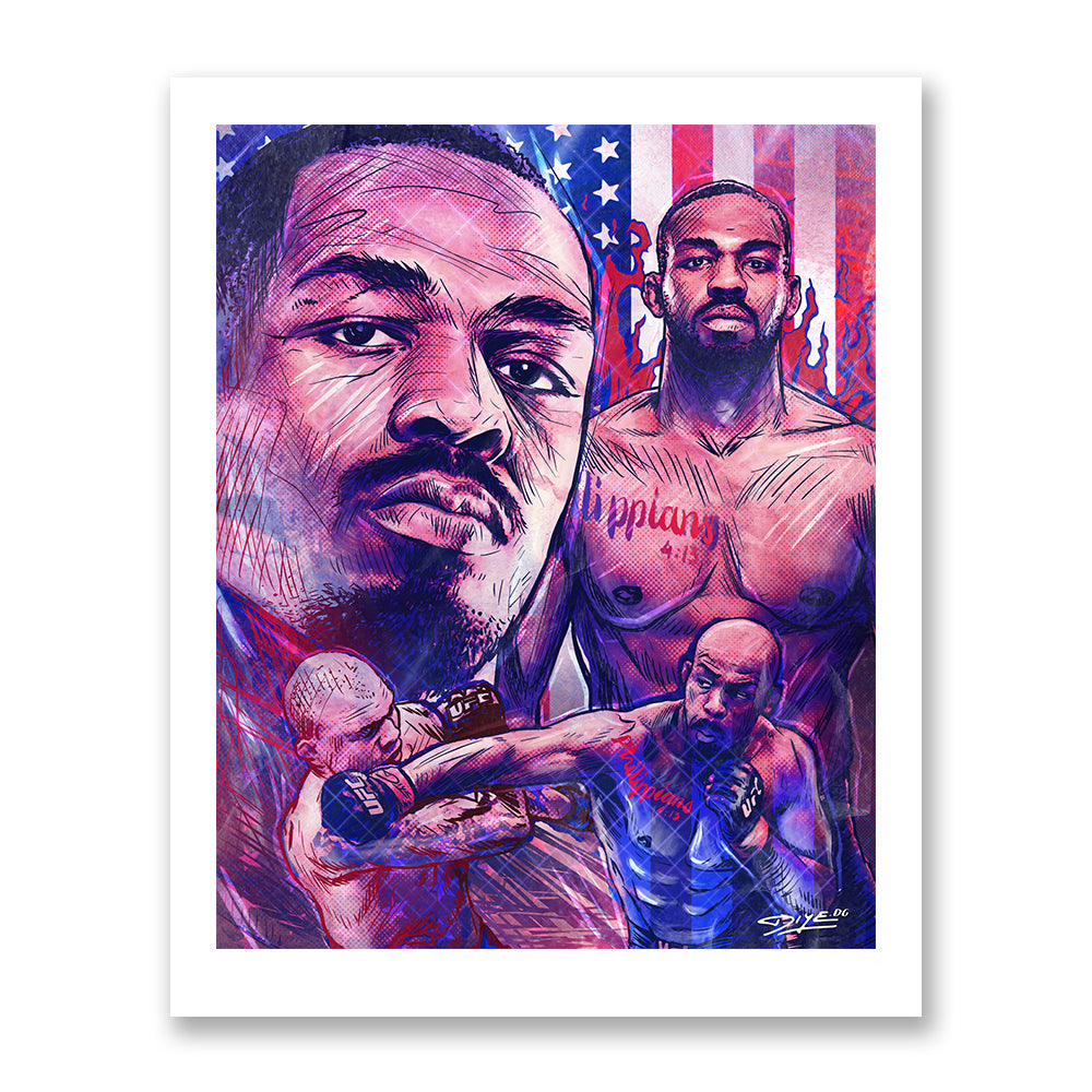Jon Jones Fine Art Print (DIYE)