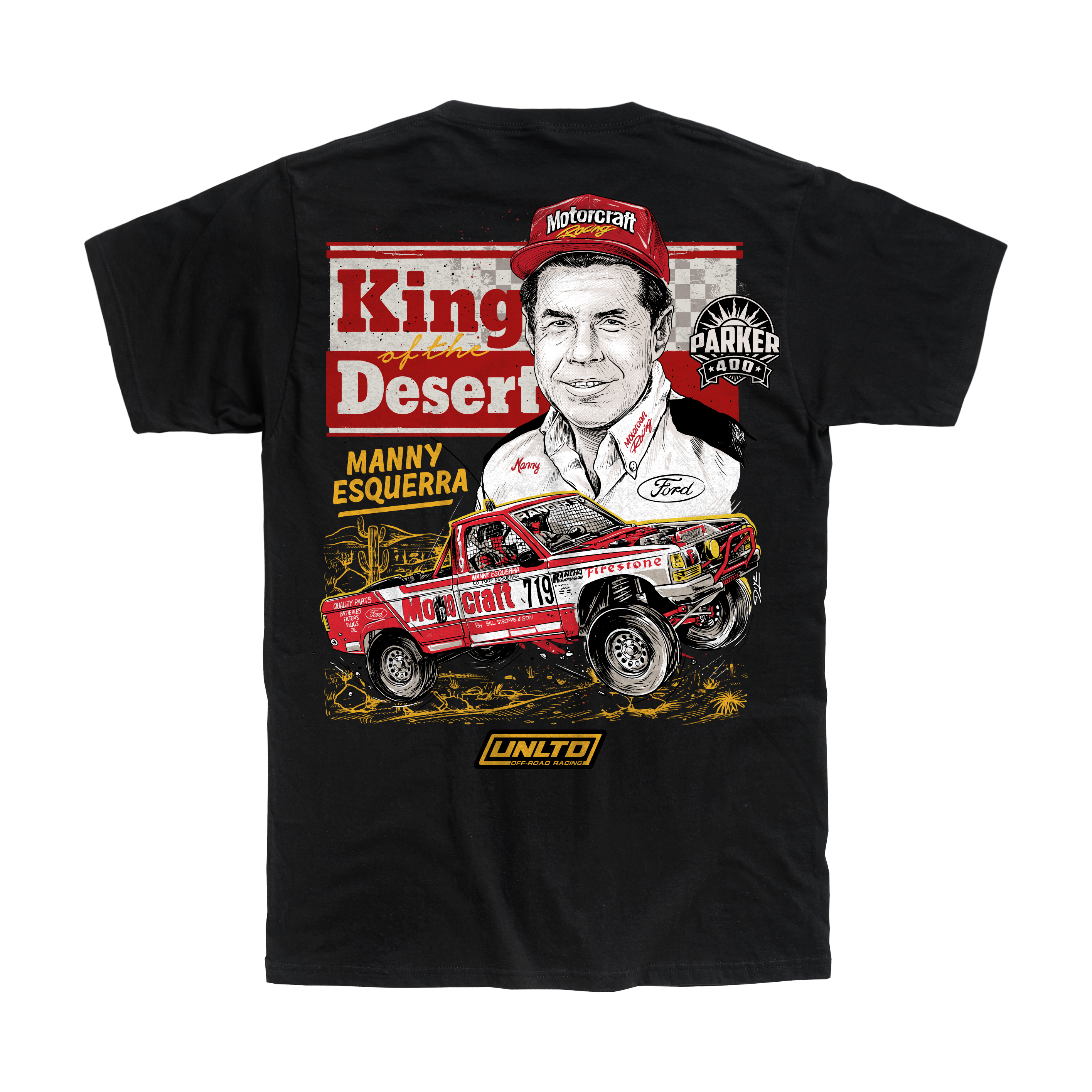 Parker 400 "Manny Esquerra" Tribute Shirt (Black)