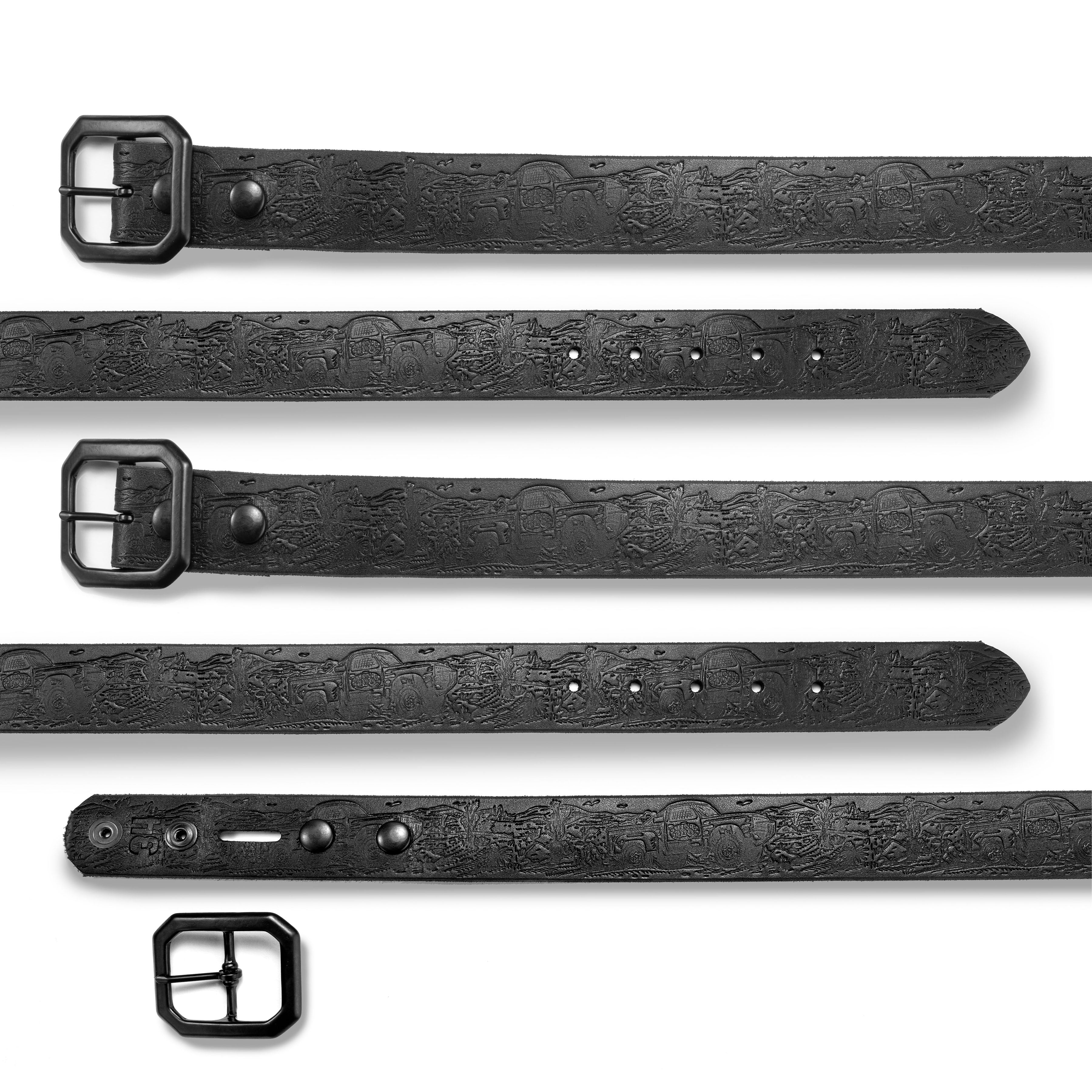Custom Handmade Leather Belt - Rusty Butcher x Mint 400 Colab