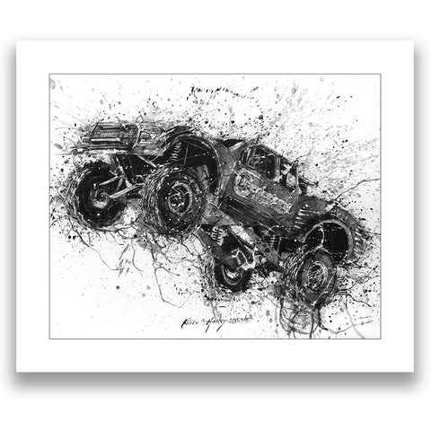 "Concrete Motorsports" Art Print