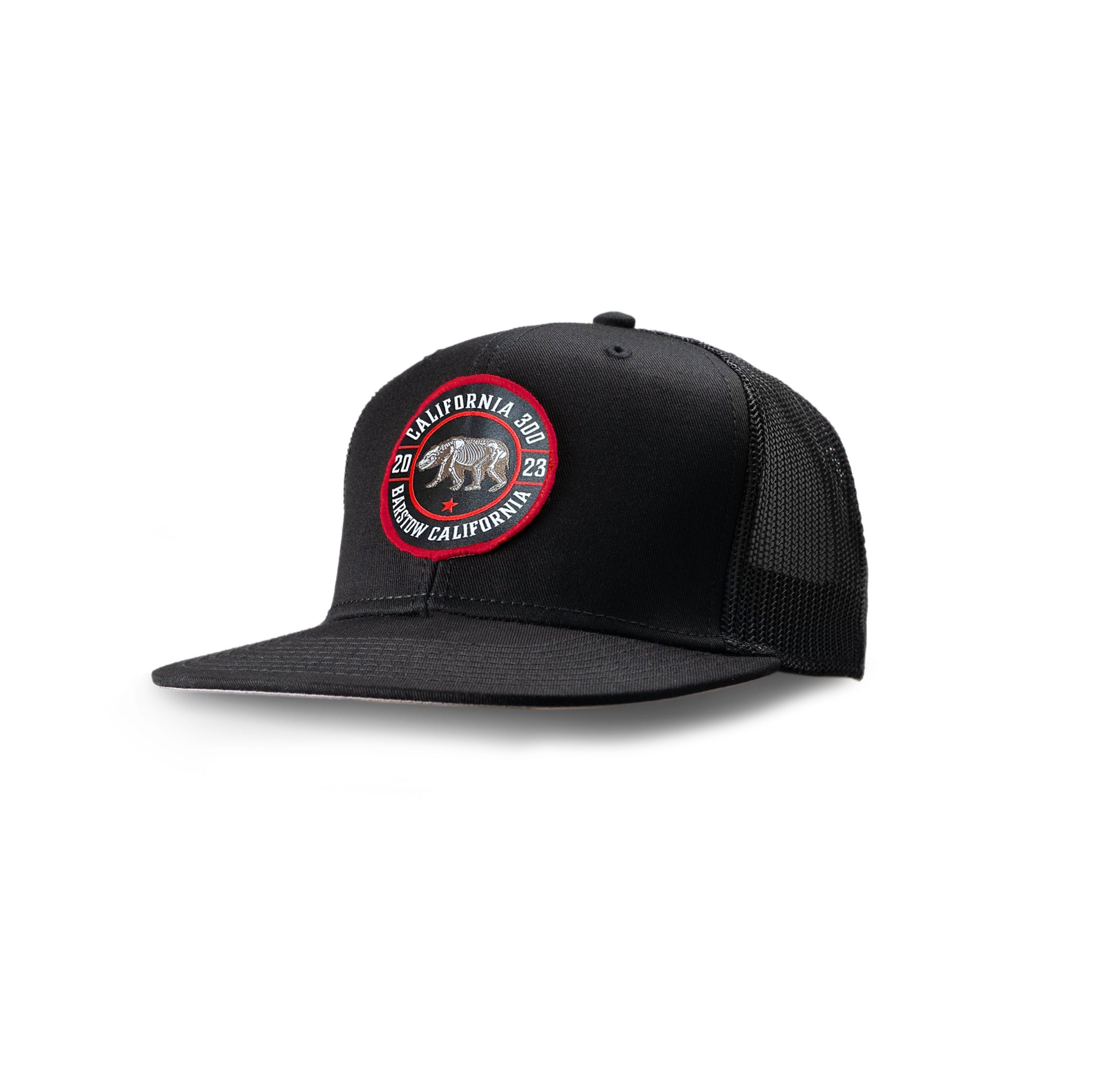 California  300 "Grizzly" Snap Back Hat (Black/Black)