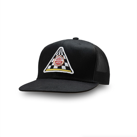 Mint 400 Pyramid Snap Back Hat (Black/Black)