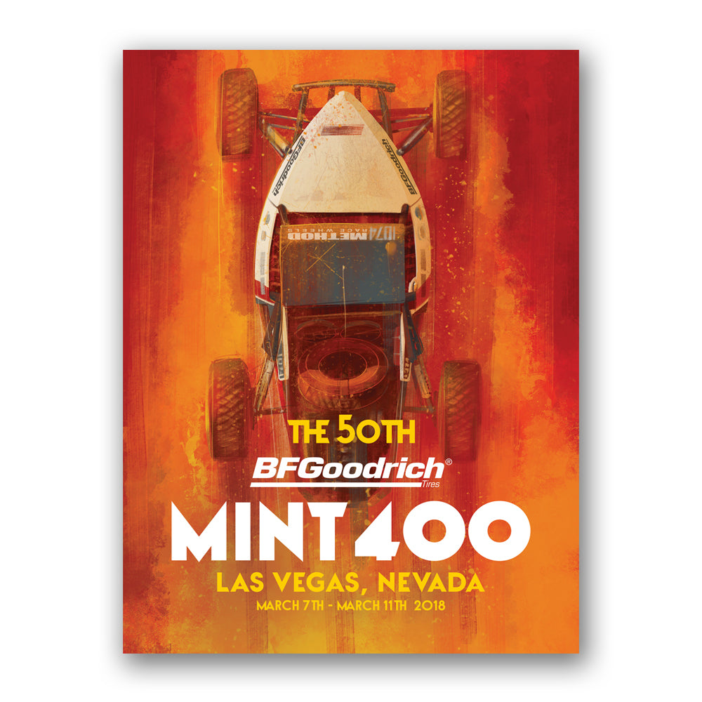 2018 Official Mint 400 Poster - Broc Dickerson