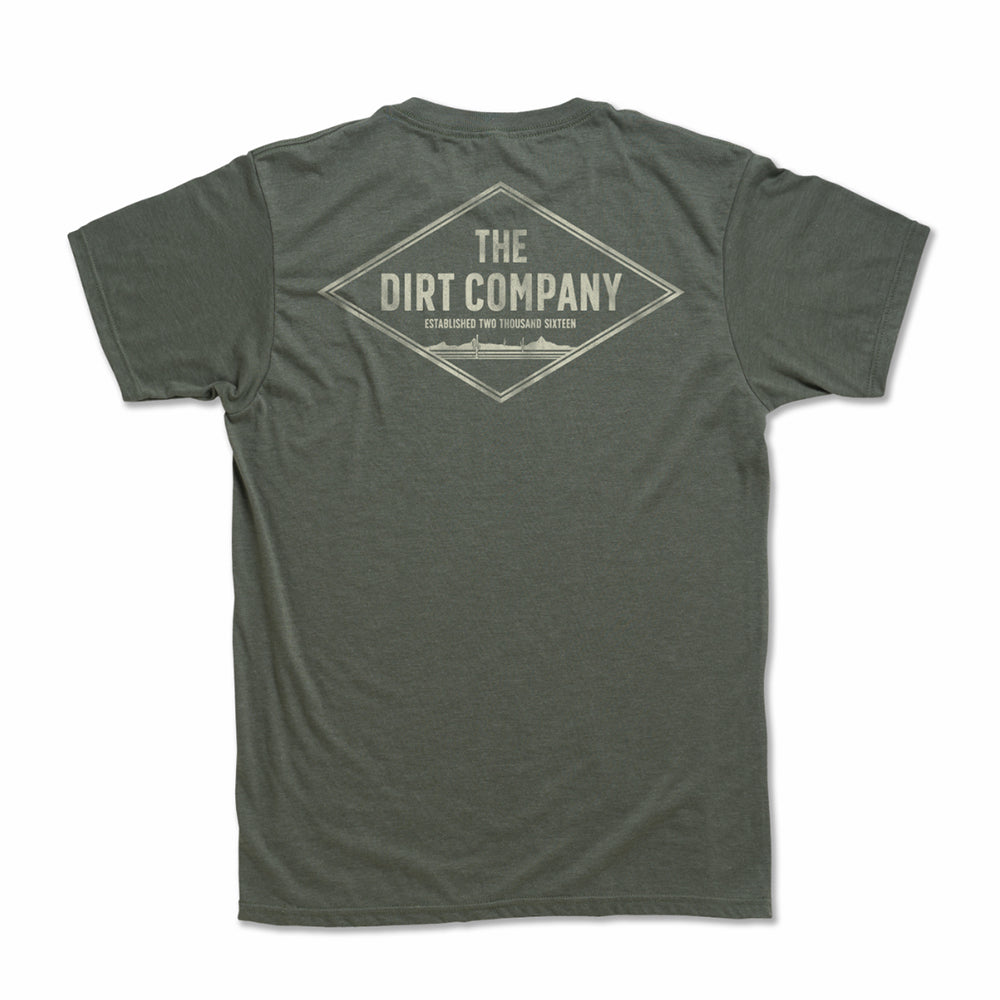 Dirt Co. Diamond T-Shirt (Heather Olive Green)