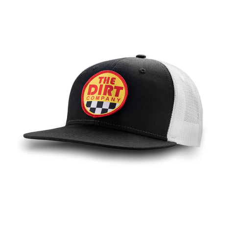 Dirt Co. "Freestyle" Snap Back Hat (Black/White)