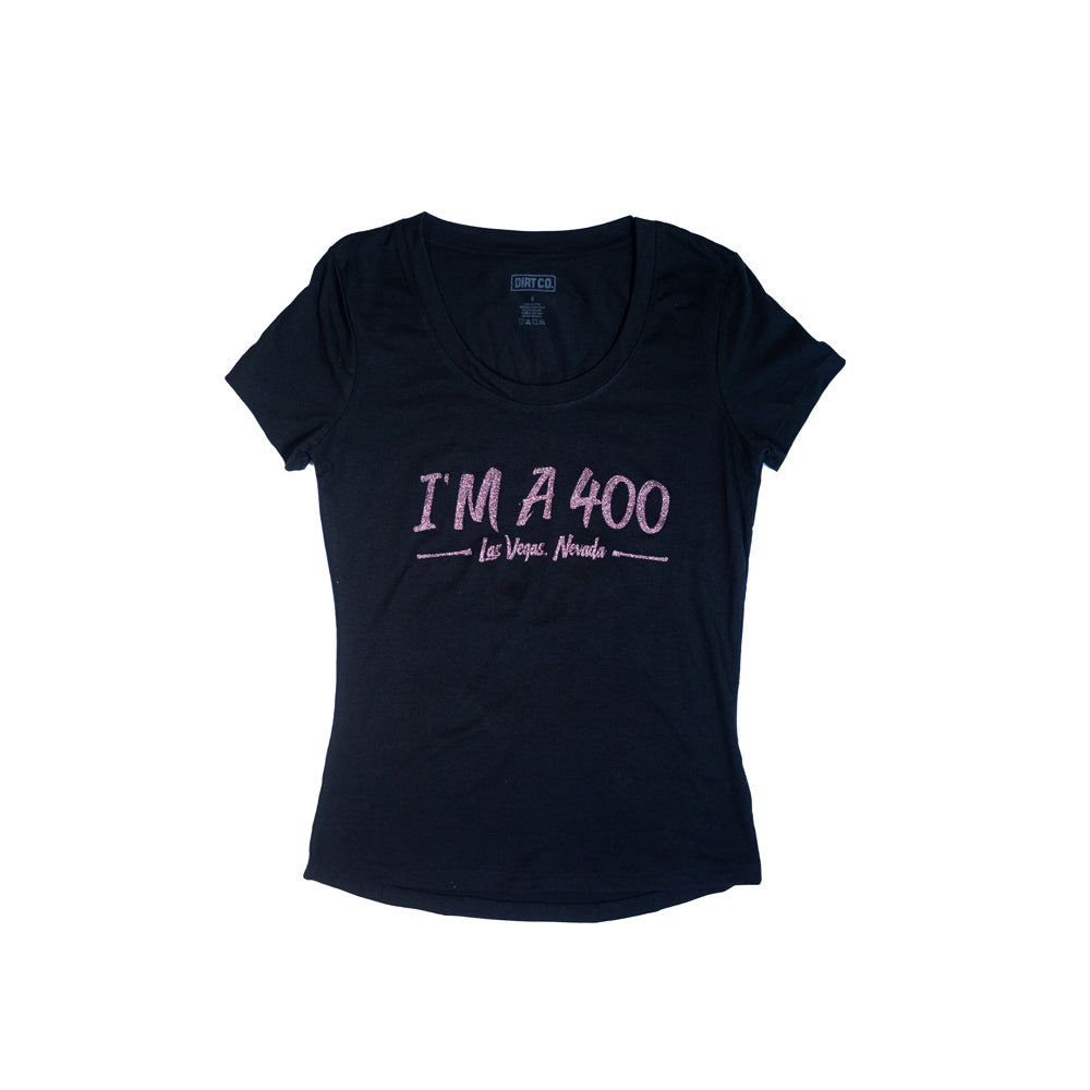 I'm a 400 V Neck (Glitter Pink)