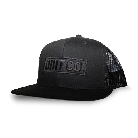 Dirt Co. Rocker "Murdered Out" Snap Back Hat (Black/Black)