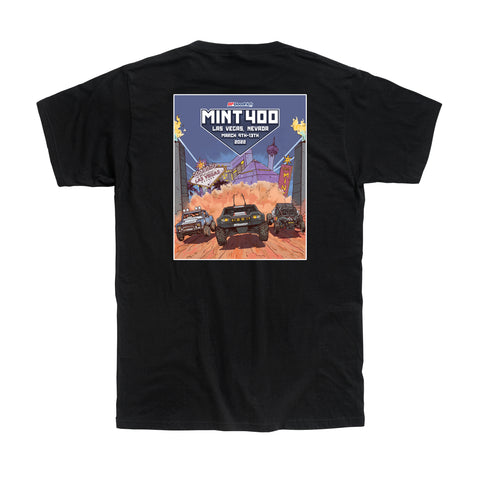 2022 Mint 400 Poster T-Shirt (Black)