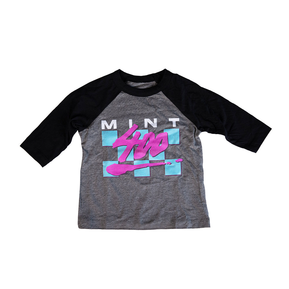Mint 400 "Neon" 3/4 Toddler Shirt (Heather/Black)