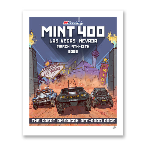 2022 Official BFGoodrich Tires Mint 400 Fine Art Print