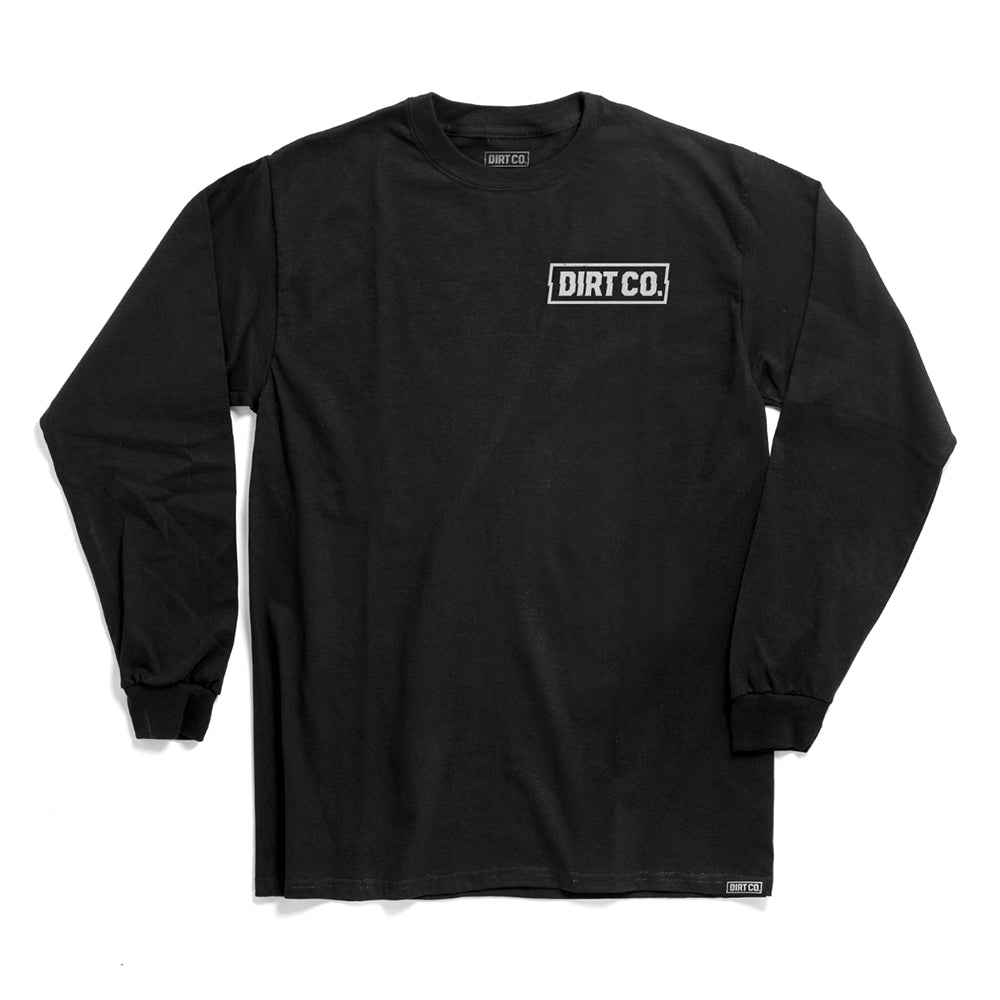 DIRT CO. "ROCKER" Long Sleeve T-Shirt (Black)