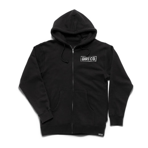 Dirt Co. Rocker Zip Hoodie Heavy Weight (Black)