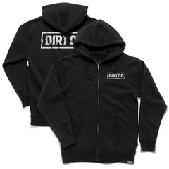 Dirt Co. Rocker Zip Hoodie Heavy Weight (Black)