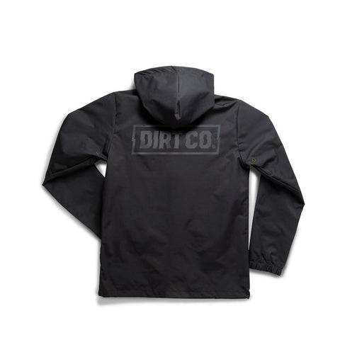 Dirt Co. Black Out Rainbreaker Water Resistant Jacket