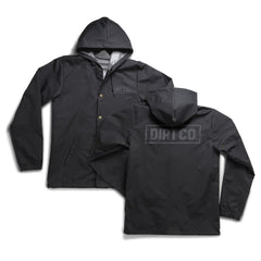 Dirt Co. Black Out Rainbreaker Water Resistant Jacket