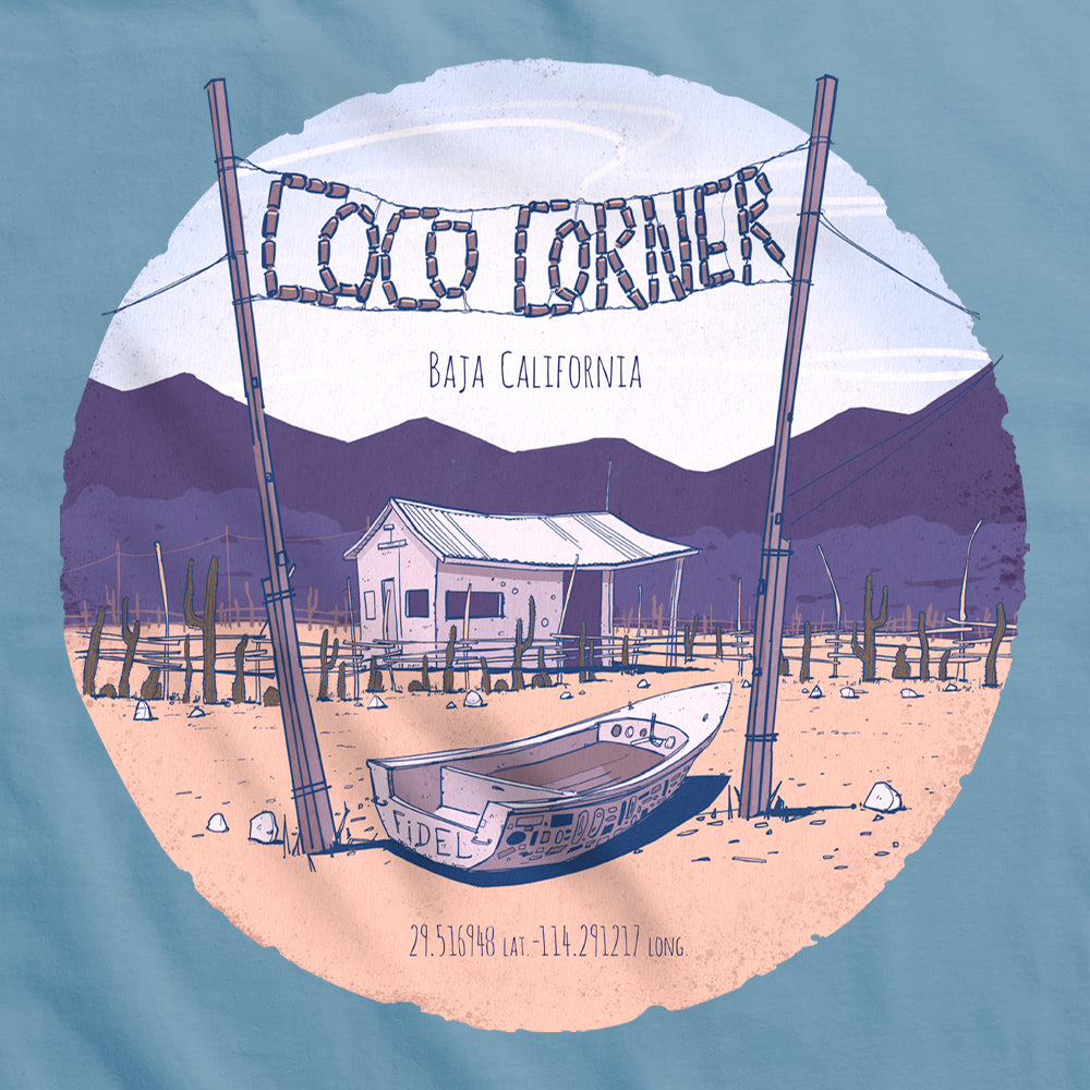 Dirt Co. Coco's Corner T-Shirt (Steel Blue)