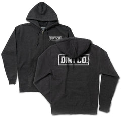 Dirt Co. Rocker Zip Hoodie Heavy Weight (Charcoal)