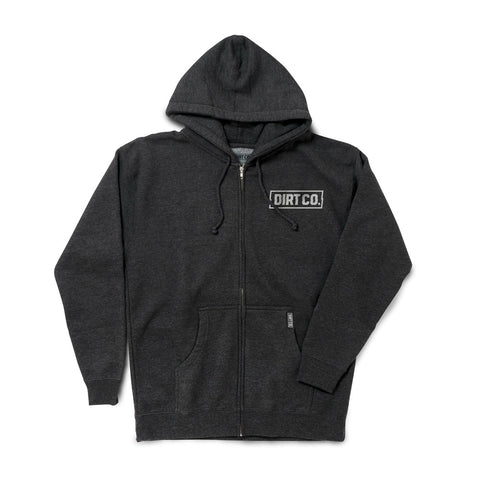 Dirt Co. Rocker Zip Hoodie Heavy Weight (Charcoal)