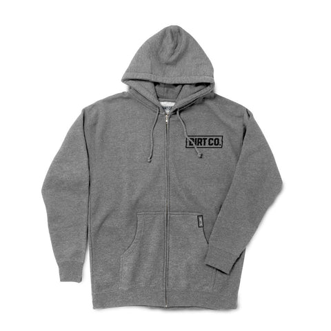 Dirt Co. Rocker Zip Hoodie Heavy Weight (Gray)