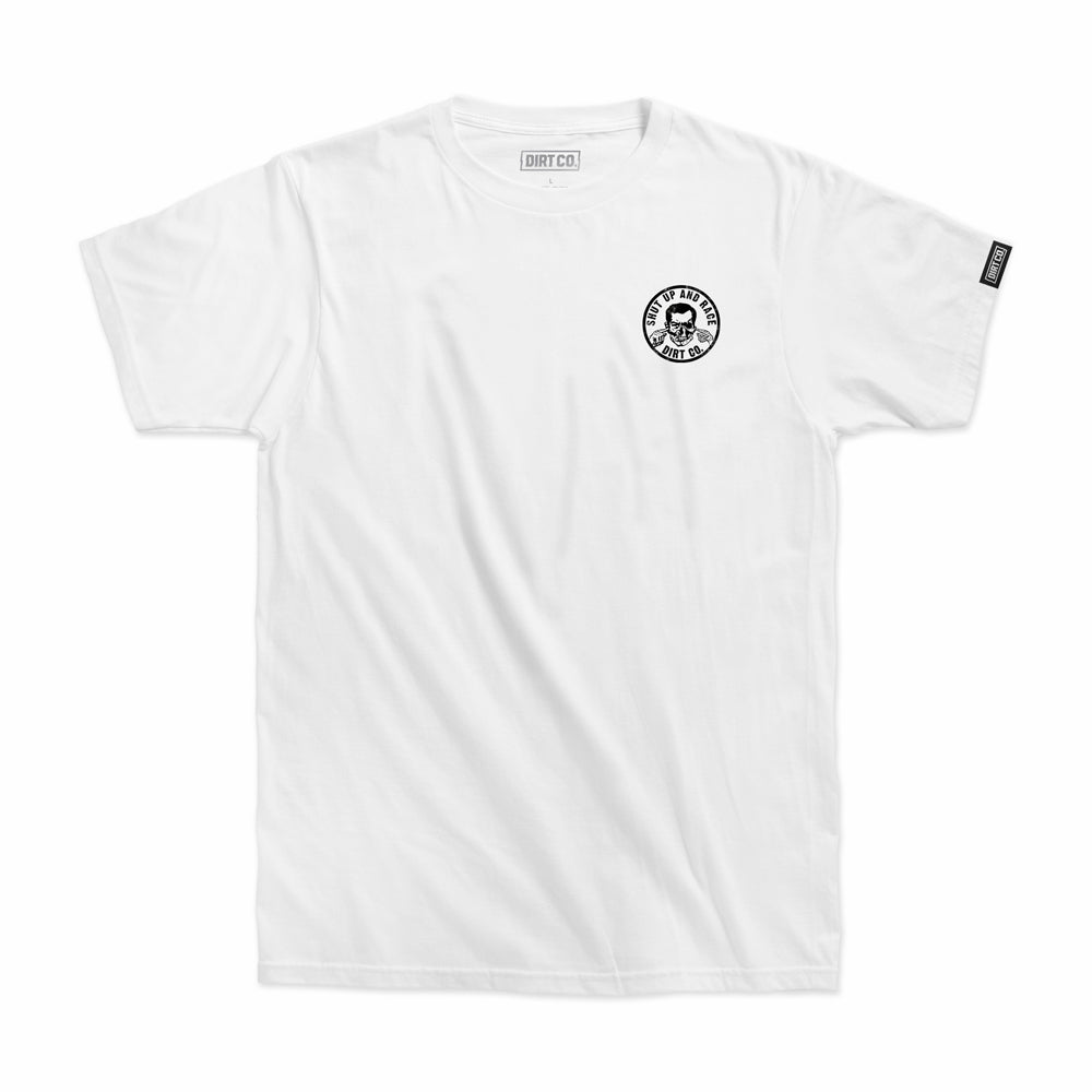Dirt Co. "Shut Up and Race Duo" T-Shirt (White)