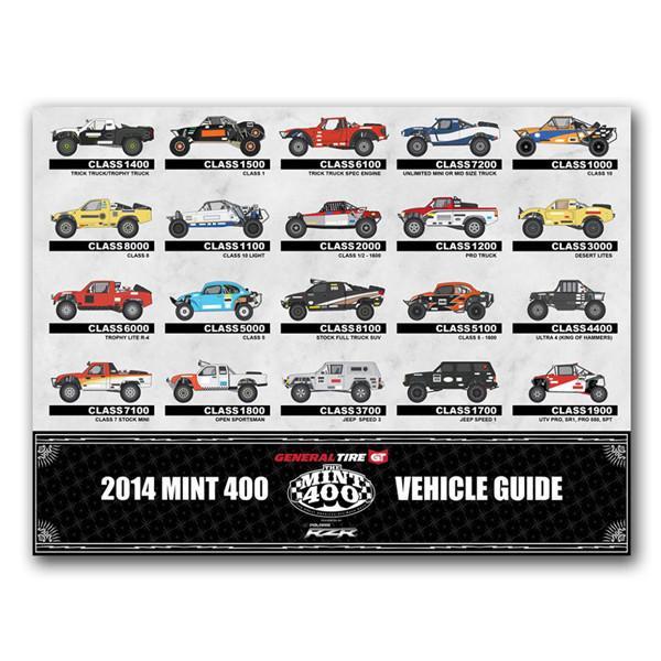 2014 Mint 400 Vehicle Guide