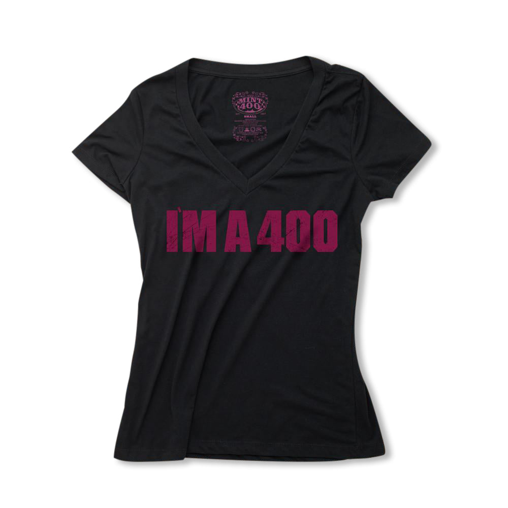 Mint 400 "I'm a 400" Womens V-Neck